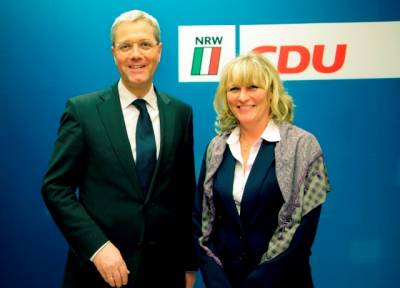 Landtagswahlkampf 2012 - Norbert Röttgen mit Sonja Wilkending