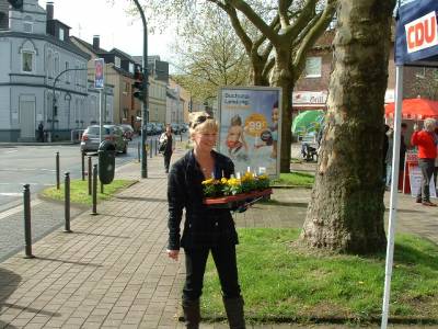 Landtagswahlkampf 2012 - Info-Stand Schonnebeck am 28.04.2012