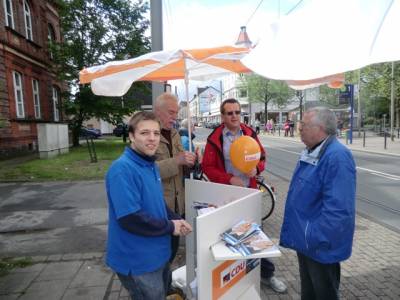 Landtagswahlkampf 2012 - Info-Stand Katernberg am 12.05.2012