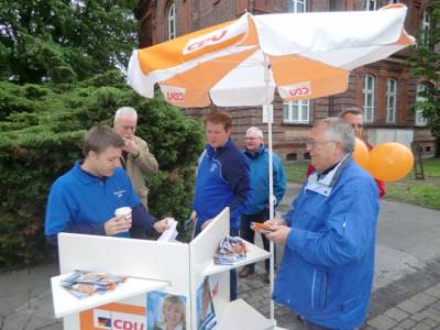 Landtagswahlkampf 2012 - Info-Stand Katernberg am 12.05.2012