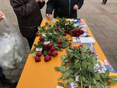 Muttertag - Infostand in Schonnebeck 